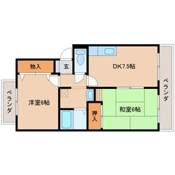 新祝園駅 バス13分  光台6丁目下車：停歩3分 1階の物件間取画像